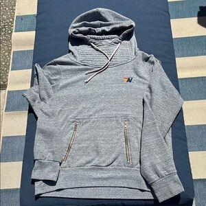 Aviator Nation Grey ninja hoodie size Medium